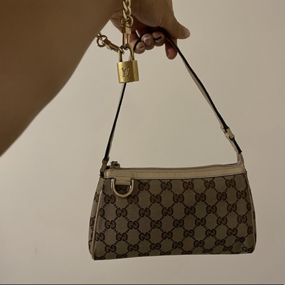 Vintage Gucci Canvas Hand Bag